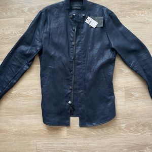 COPY - JOHN VARVATOS regular fit zip-front shirt …